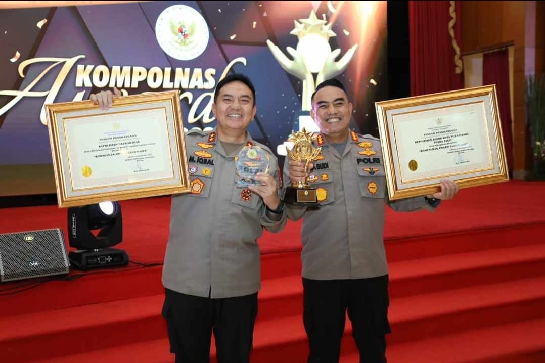 Kompolnas Award 2022, Polresta Pekanbaru Polda Riau Raih Peringkat Pertama Tingkat Polres Se - Indonesia