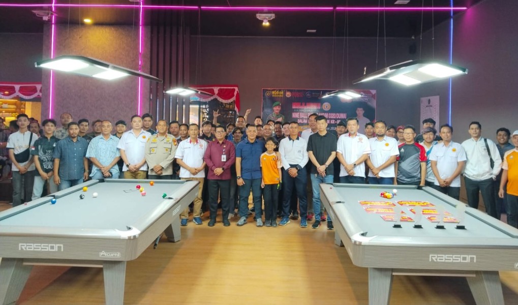 Pembukaan Tournament Billiard 9 Ball Piala Dandim 0320/Dumai Meriahkan HUT RI ke-80