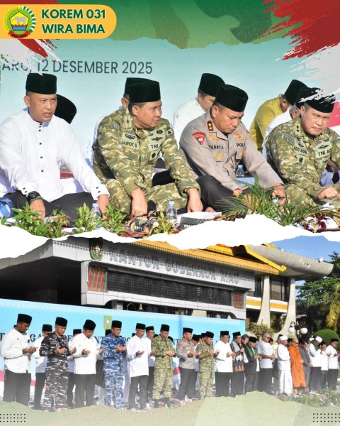 Danrem 031/WB Hadiri Doa Bersama Lintas Agama untuk Korban Bencana di Aceh, Sumut, dan Sumbar
