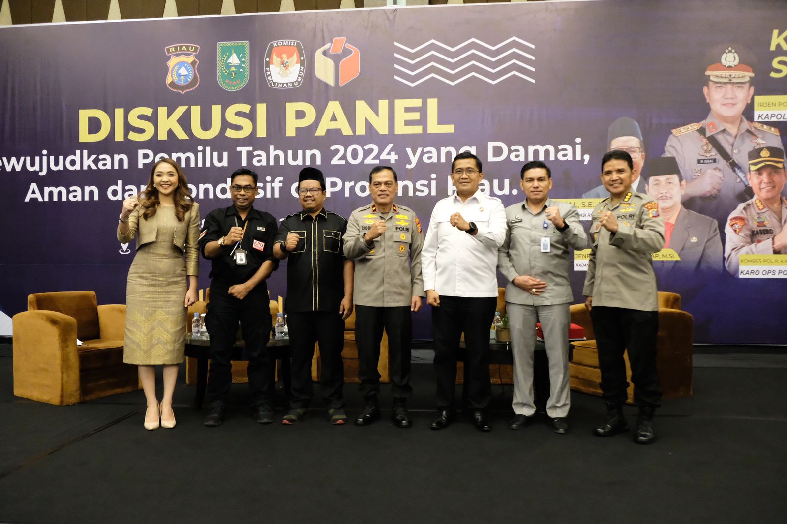 Dibuka Wakapolda, Polda Riau Menggelar Diskusi Panel Pemilu Damai 2024