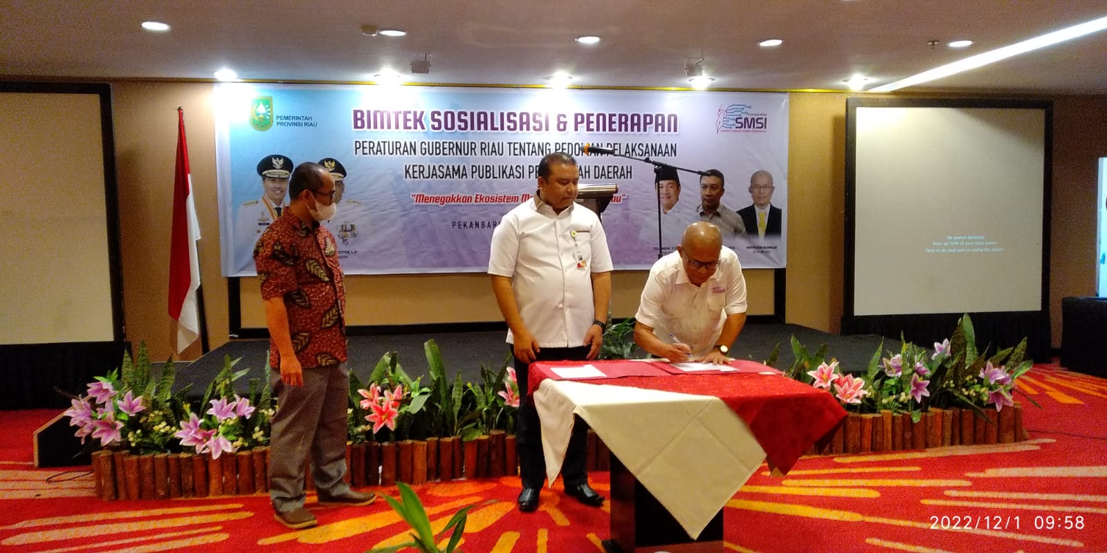 Buka Bimtek Pergubri 19/2021 SMSI Riau, Gubri : Fungsi Media Online Belum Maksimal