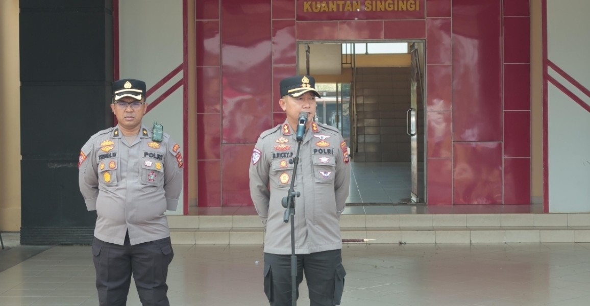 Kapolres Kuansing Pimpin Apel Satgas Penertiban PETI: Tegaskan Komitmen Berantas Tambang Ilegal