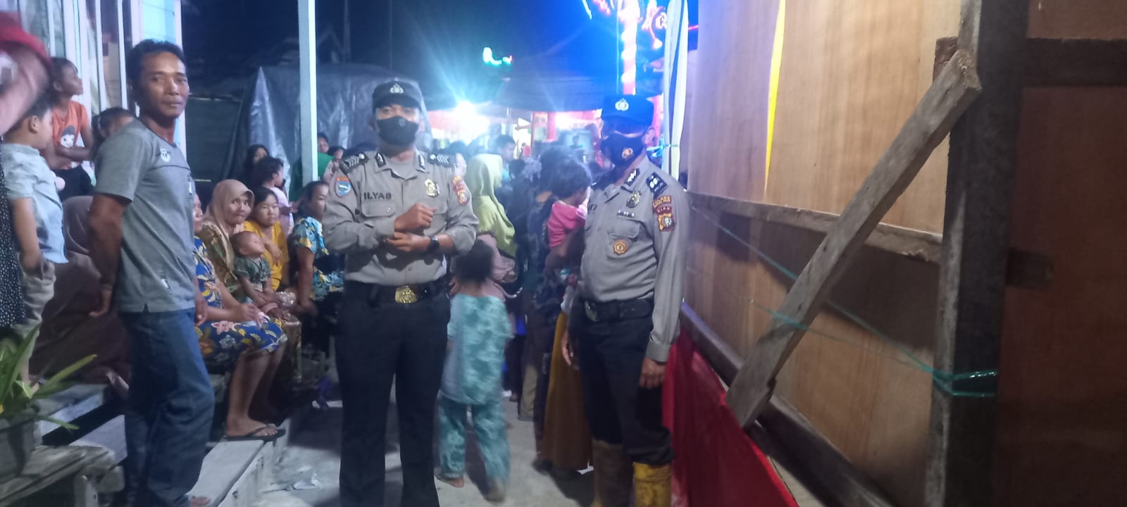 Personel Polsek Sinaboi Lakukan Pengamanan Sembayang Tahunan Kelenteng Hok Hai King di Raja Bejamu