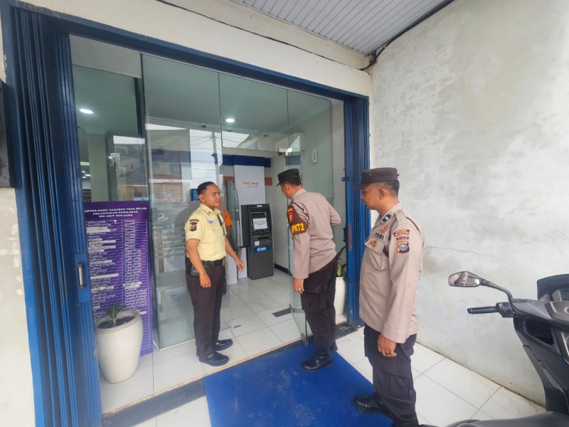 Polsek Bandar Sei Kijang Kembali Laksanakan Kegiatan Rutin Yang Ditingkatkan (KRYD) untuk Harkamtibmas Kepada Security Bank