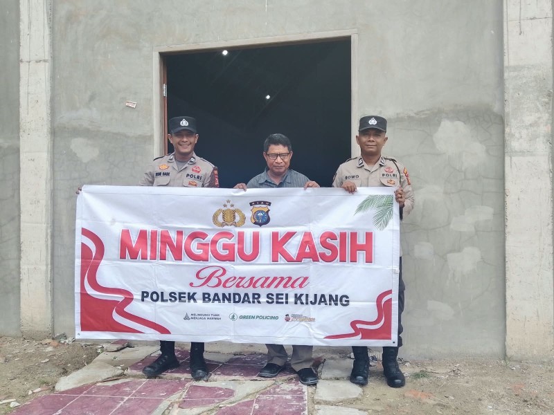 CIPTAKAN SUASANA SEJUK DAN KONDUSIF, POLSEK BANDAR SEI KIJANG GELAR MINGGU KASIH DI GEREJA KATOLIK HATI KUDUS YESUS