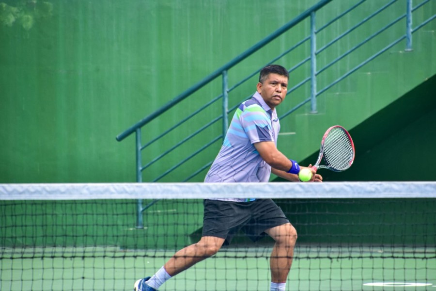 Pererat Sinergitas dan Silaturahmi, Danrem 031/WB Bersama Staf Gelar Fun Tenis dengan Jajaran PTPN IV Pekanbaru