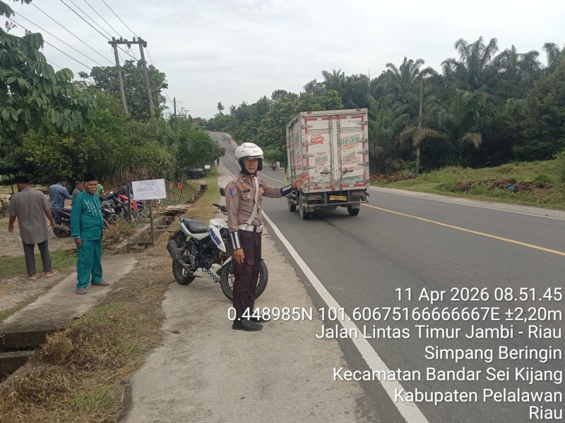 Polsek Bandar Sei Kijang Gelar Patroli Preventif,Lalu Lintas di Jalintim KM 25-38