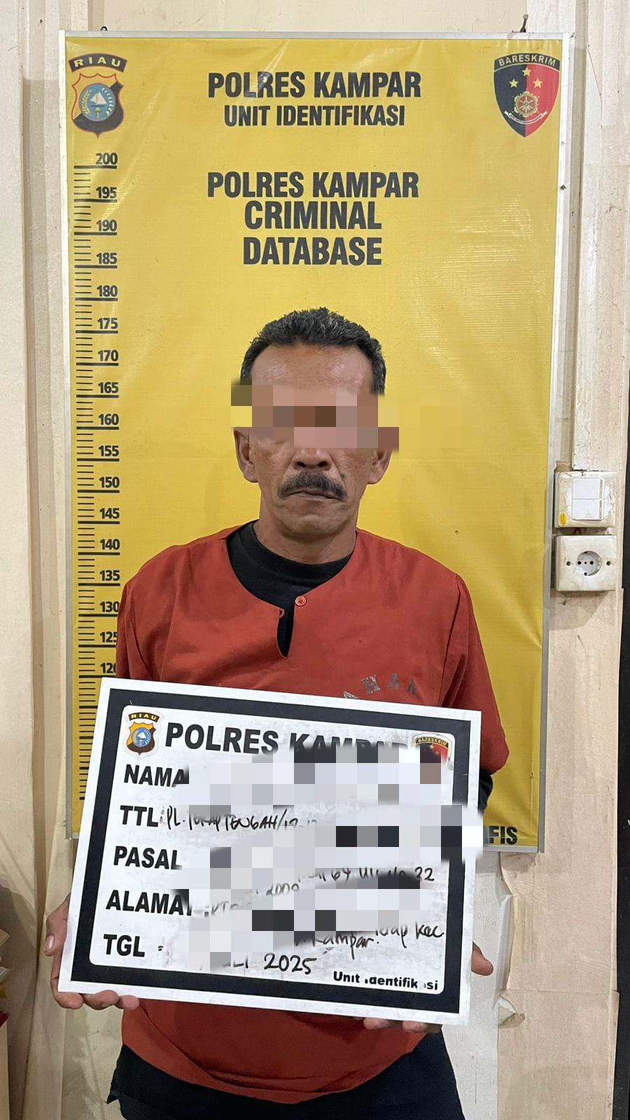 Satreskrim Polres Kampar Tangkap Pelaku Pembakaran Lahan