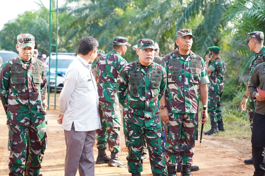 Akses dan Konektivitas Wilayah, Danrem 031/WB Dampingi Pangdam XIX/TT Tinjau Jembatan Perintis Garuda wilayah kab. Rohil