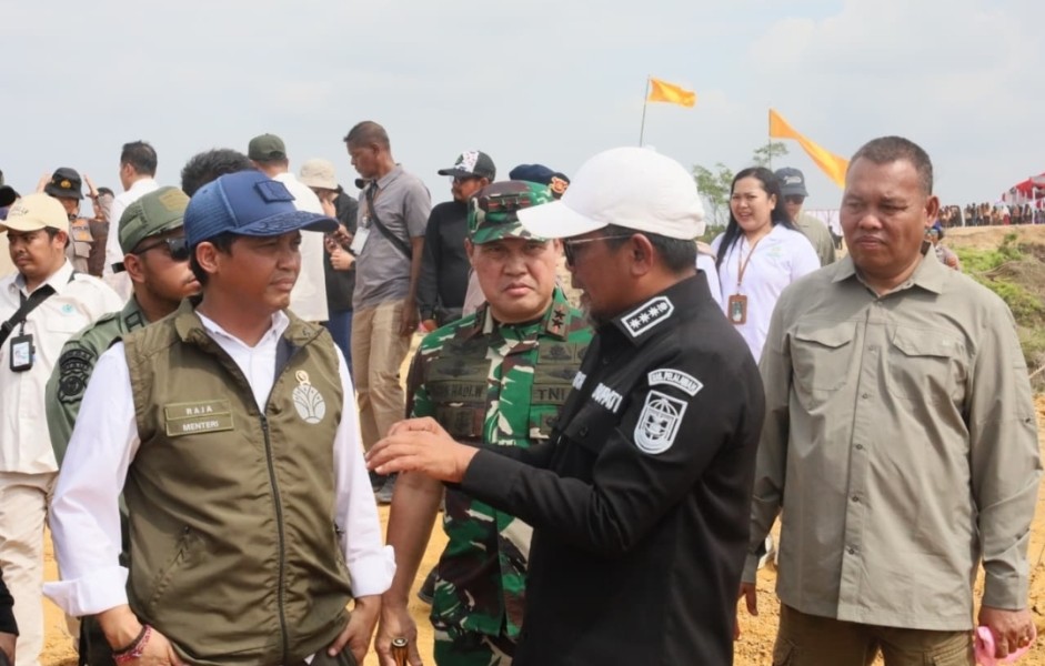 Kodam XIX/Tuanku Tambusai Mendukung Peresmian Reforestasi Tahap I TNTN Seluas 2.574 Hektare