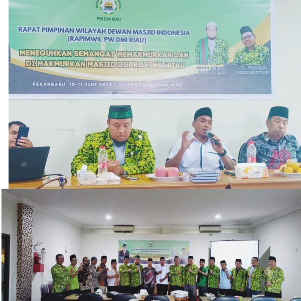 Hadiri Rapimwil DMI Riau, Rusdinur Dorong Peningkatan Fungsi Masjid