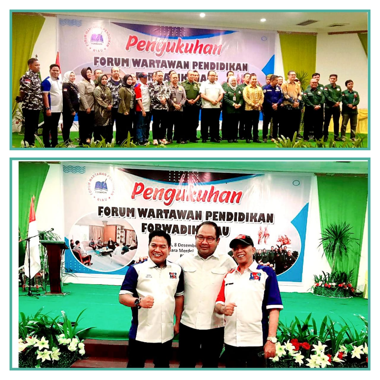 PW MOI Hadiri Pelantikan FORWADIK Riau, Aprianto : Kita Bangga Dengan PW MOI Hampir 75% Pengurus FORWADIK Anggota Kita