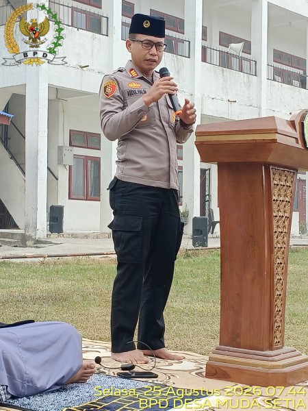 Polsek Bandar Sei Kijang Hadiri Sholat Istisqo, Mohon Turun Hujan di Tengah Karhutla