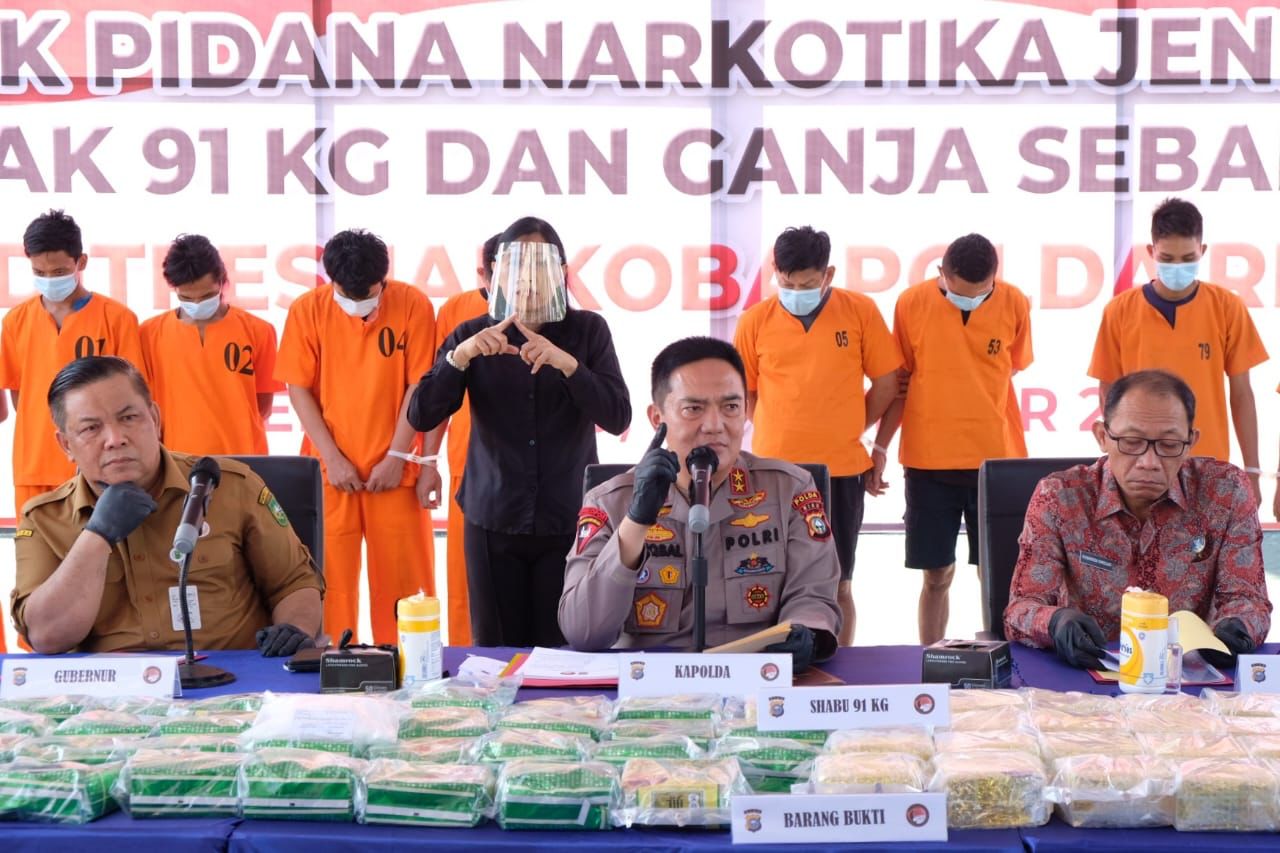 800 Kg Narkoba Jenis Sabu Disita Polda Riau Kurun Waktu 11 Bulan Kepemimpinan Irjen Moh. Iqbal