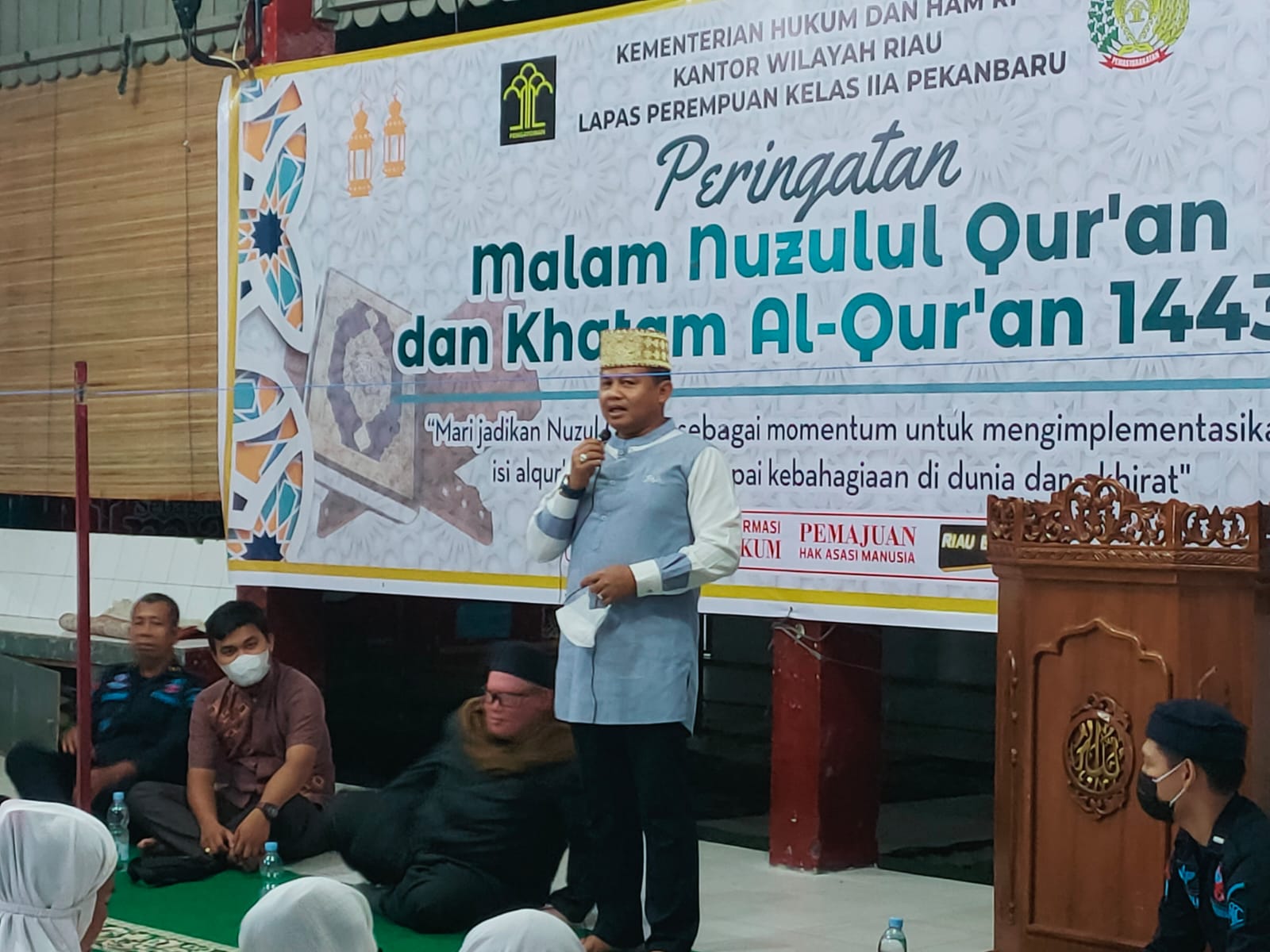 Lapas Perempuan Kelas IIA Pekanbaru Gelar Nuzul Quran Bersama Warga Binaan Pemasyarakatan