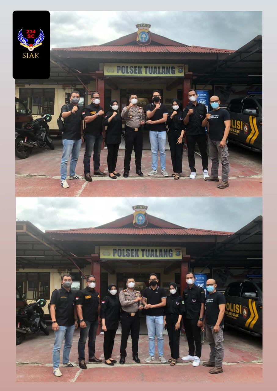 234 SC Siak Silahturahmi Dengan Kapolsek Tualang