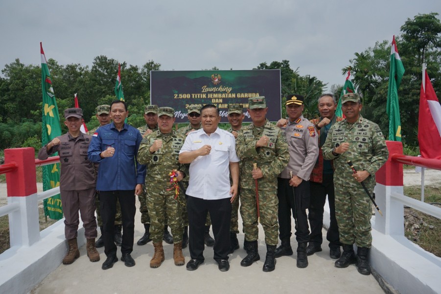 52 Jembatan Garuda Rampung, Akses 155 Desa di Wilayah Kodam XIX/Tuanku Tambusai Makin Terbuka