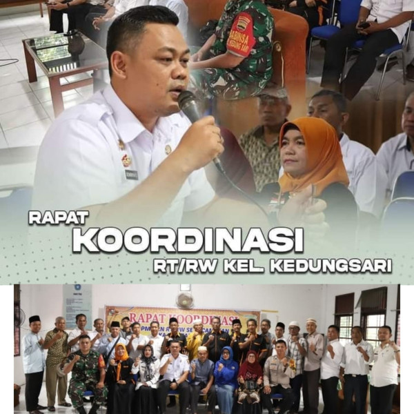 Rakor Di Kelurahan Kedung Sari, Camat Sukajadi Sampaikan Program Prioritas Pj Walikota