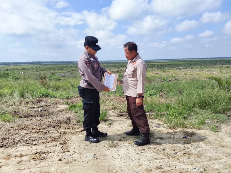 Polsek Bandar Sei Kijang Kembali Laksanakan Patroli Karhutla, Antisipasi Kebakaran Lahan