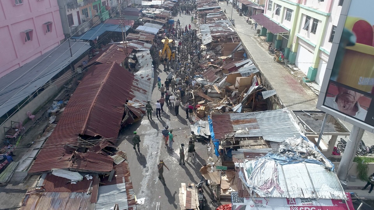 Masih Ada Pedagang Pasar Menolak Direlokasi Dari Jalan Agus Salim