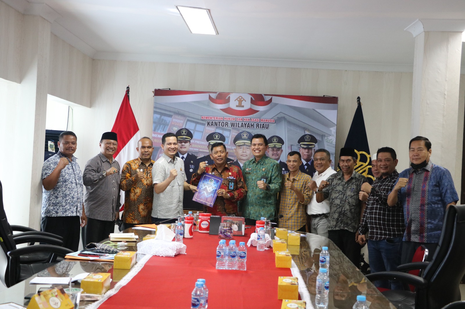 Kaji Pemekaran Wilayah Desa Dan kelurahan, Bapemperda DPRD Kabupaten Bengkalis Kunjungi Kanwil Kemenkumham Riau