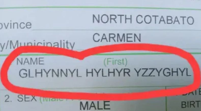 Viral Bayi di Filipina Diberi Nama Ghlynnyl Hylhyr Yzzyghyl, Ini Alasannya