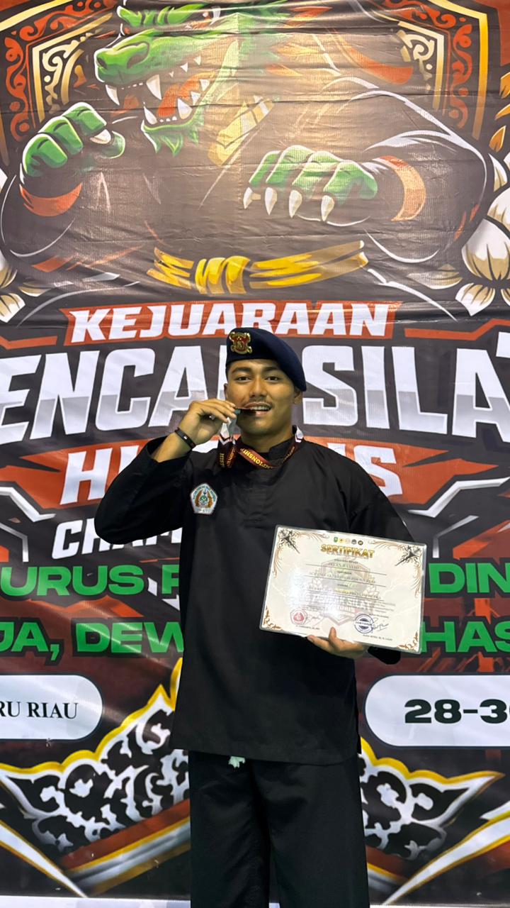 Bripda Irfan Rasyid Raih Juara III Pencak Silat Kapolda Cup, Harumkan Nama Brimob Riau