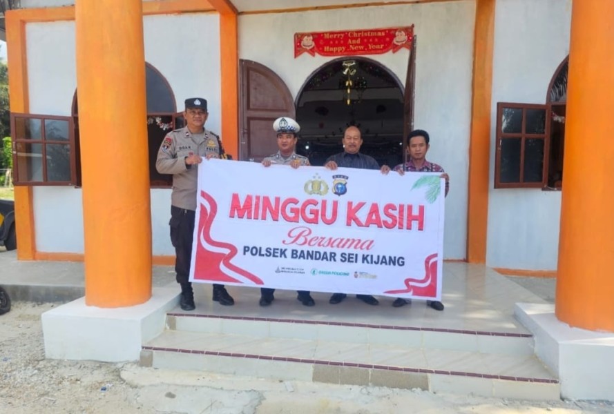 Polsek Bandar Sei Kijang Kembali Laksanakan Ibadah Minggu Kasih, Ciptakan Suasana Sejuk dan Kondusif