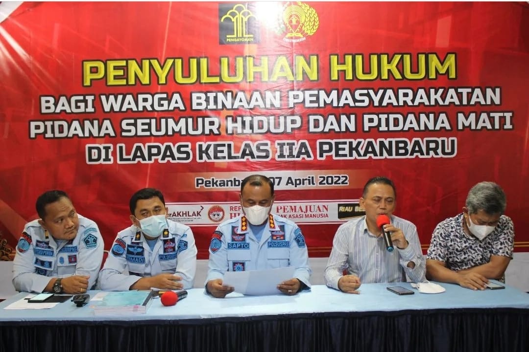 Tetap Semangat Dan Kibarkan Harapan, Ucap KALAPAS Dalam Kegiatan Penyuluhan Hukum Warga Binaan