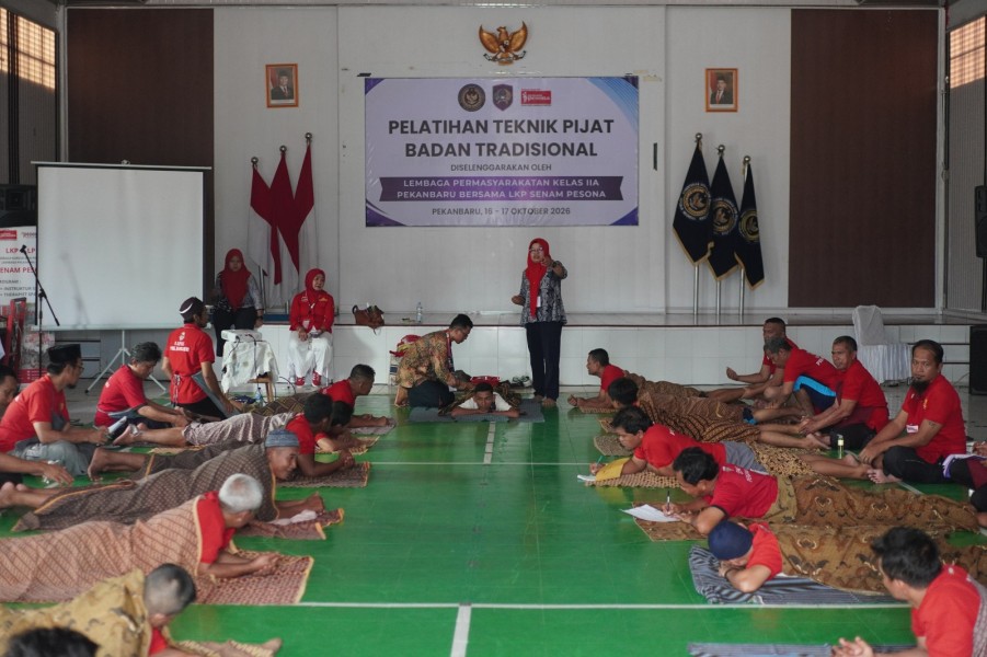 Bekali Warga Binaan di Lapas Dengan Keterampilan Memijat Tradisional, Kalapas : Kita Ingin Warga Binaan Sesudah Bebas Ada Keterampilan