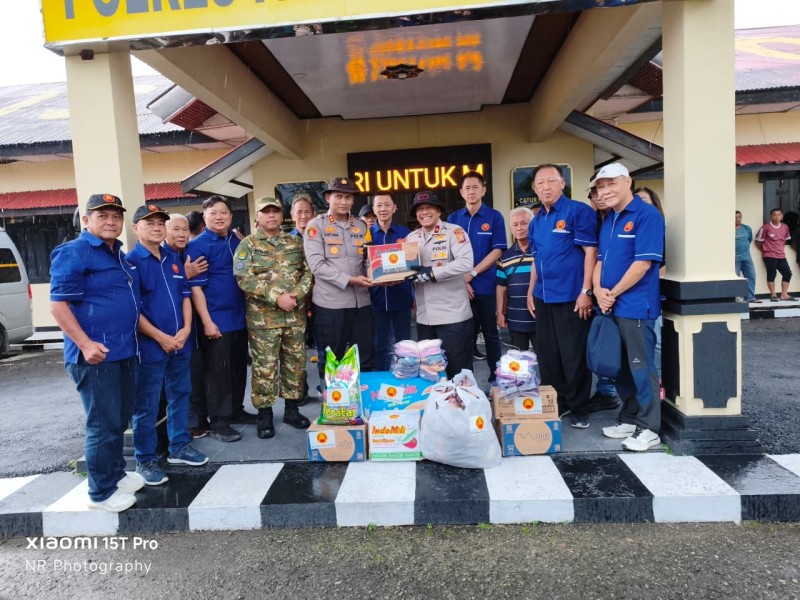 Perkumpulan Kin Men Riau Peduli Antar Langsung Bantuan ke Padang Panjang Sumbar