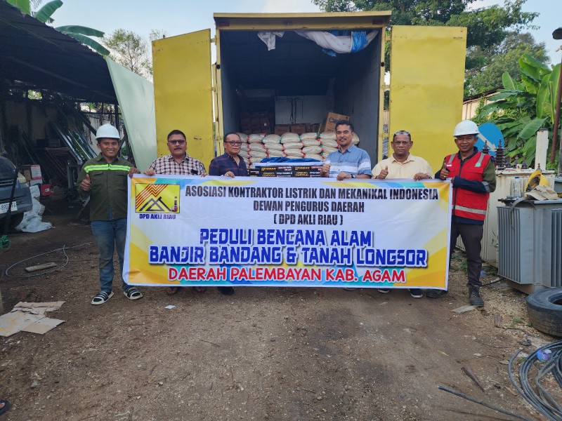 DPD AKLI Riau Berikan Bantuan Kemanusiaan untuk Korban Bencana Alam di Sumatera Barat