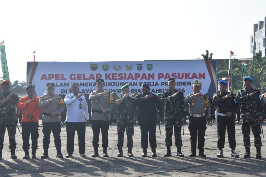 Brimob Polda Riau Siap Amankan Kunjungan Kerja Presiden RI ke Riau