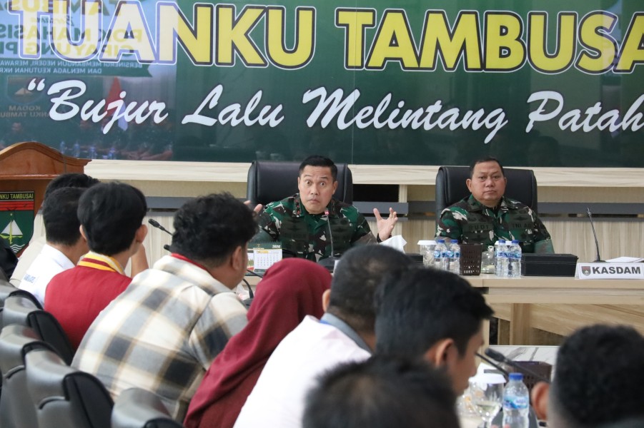 Pangdam XIX Tuanku Tambusai Perkuat Sinergi Mahasiswa Lewat Audiensi Strategis Bersama Cipayung Plus