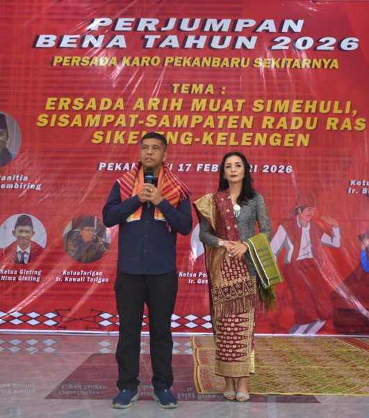 Danrem 031/WB Hadiri *PERJUMPAN BENA PERSADAN KARO* Tahun 2026, Perkuat Silaturahmi dan Dukung Pembangunan Riau