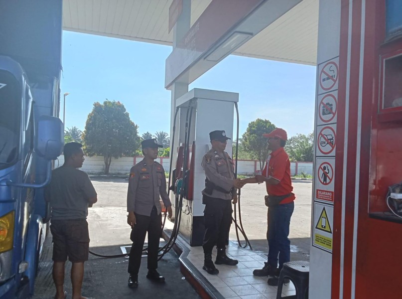 Patroli KRYD!!! Cegah C3, Polsek Bandar Sei Kijang Kembali Gencarkan Patroli KRYD di SPBU dan Toko Emas