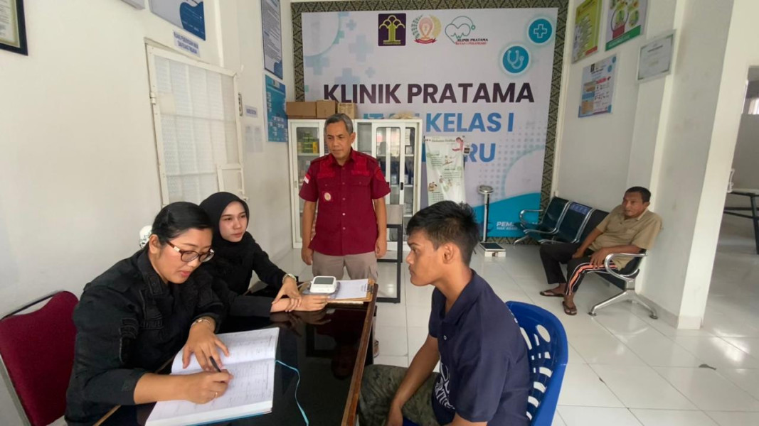 Optimalkan Pelayanan Kesehatan, Rutan Kelas 1 Pekanbaru Kontrol Kesehatan WBP