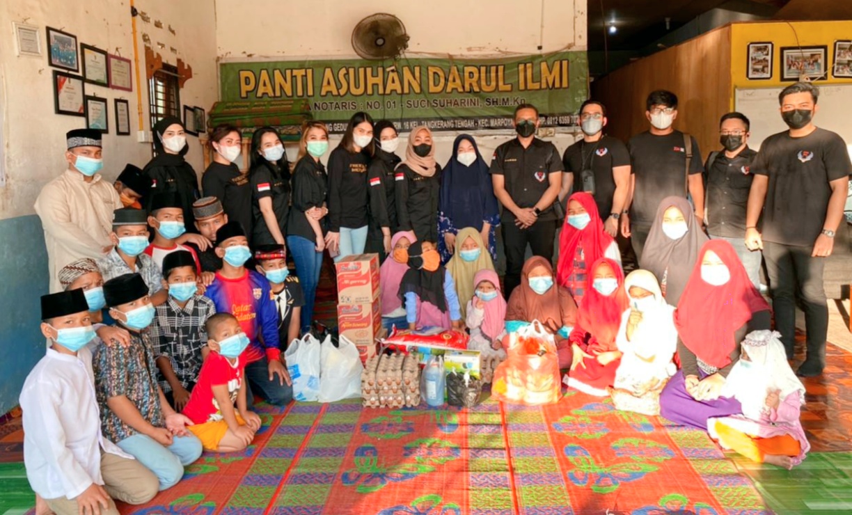 Srikandi 234 SC Korwil Riau Bagikan Sembako ke Panti Asuhan