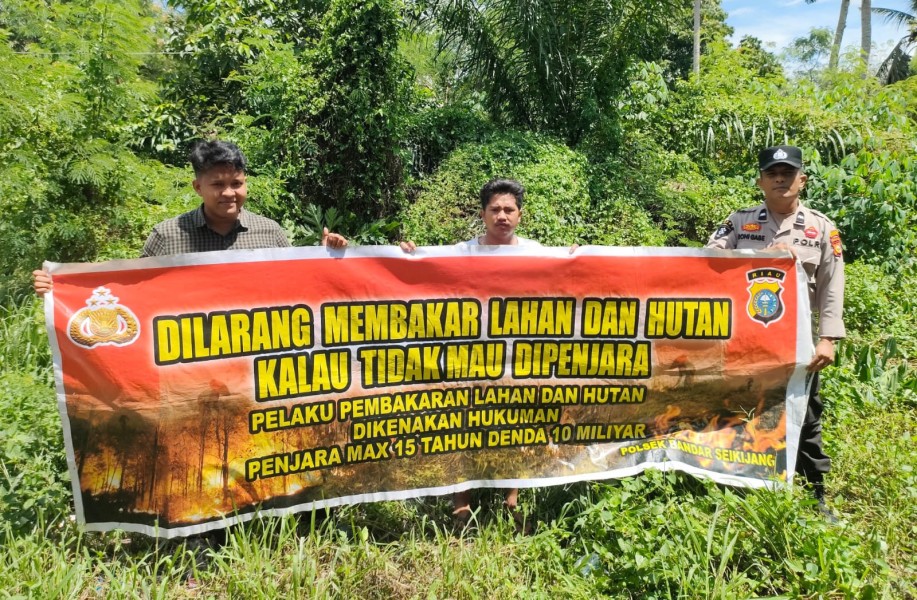 Polsek Bandar Sei Kijang Laksanakan Patroli Karhutla,Mensosialisasikan tentang pentingnya menjaga lingkungan