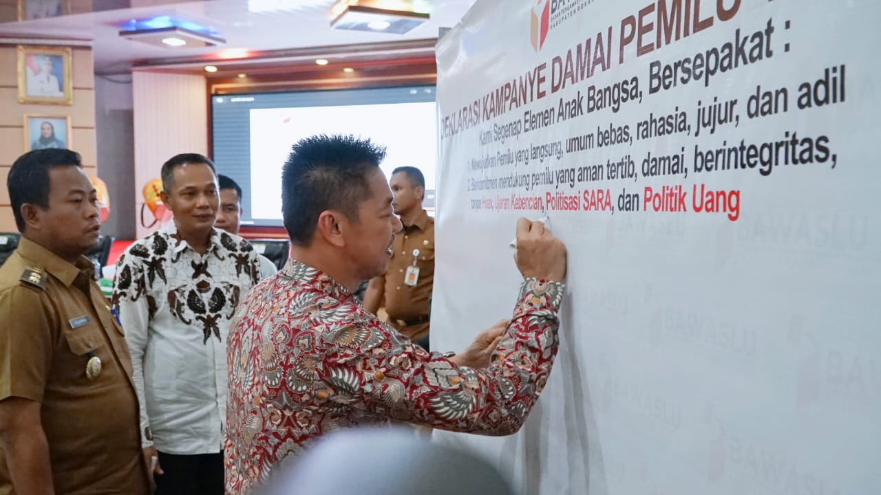 Bupati Rohil Ajak Seluruh Elemen Sukseskan Pemilu Tahun 2024