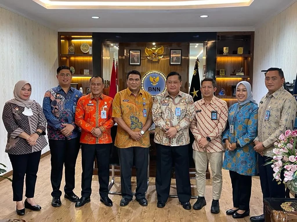 Jalin Sinergitas Dengan APH, Kadiv Pas Dan KA.UPT Pemasyarakatan Kunjungi BNN Provinsi Riau