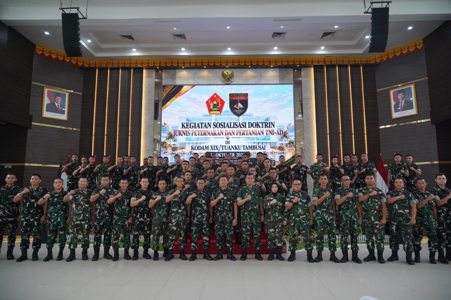 Kodam XIX/Tuanku Tambusai Tekankan Perencanaan dan Pengawasan Program Pertanian serta Peternakan Yonif TP