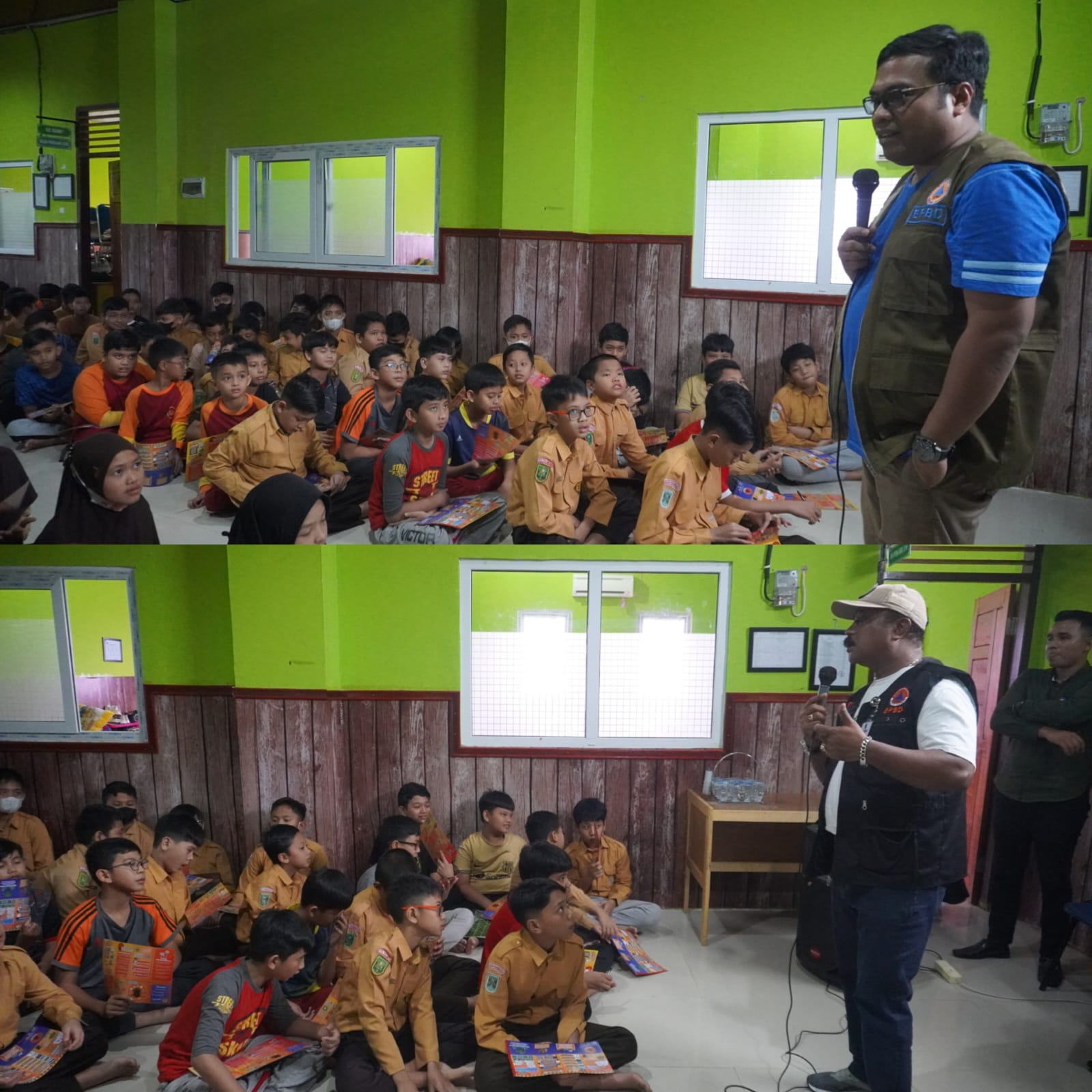 BPBD Pekanbaru Gelar Sosialisasi Tanggap Bencana Di SD Anamiroh 3 Pekanbaru