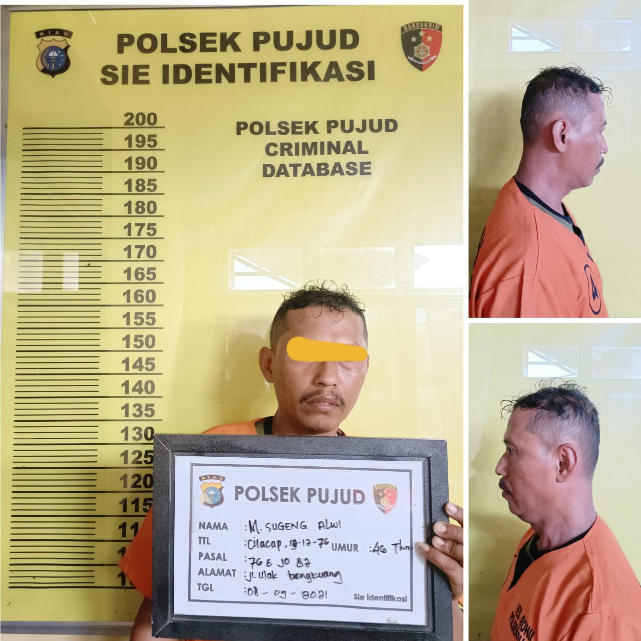 Polsek Pujud Berhasil Ringkus Pencabul Anak Dibawah Umur