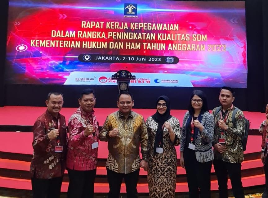 Kemenkumham Riau Ikuti Penutupan Rakernis Kepegawaian Tahun 2023, Berikut Catatan Pentingnya