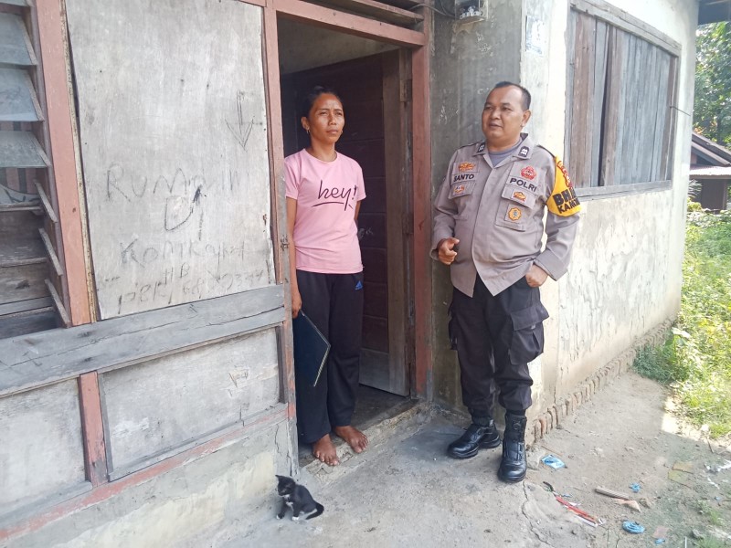 Bhabinkamtibmas Polsek Bandar Sei Kijang Laksanakan DDS Sambang di Desa Simpang Beringin