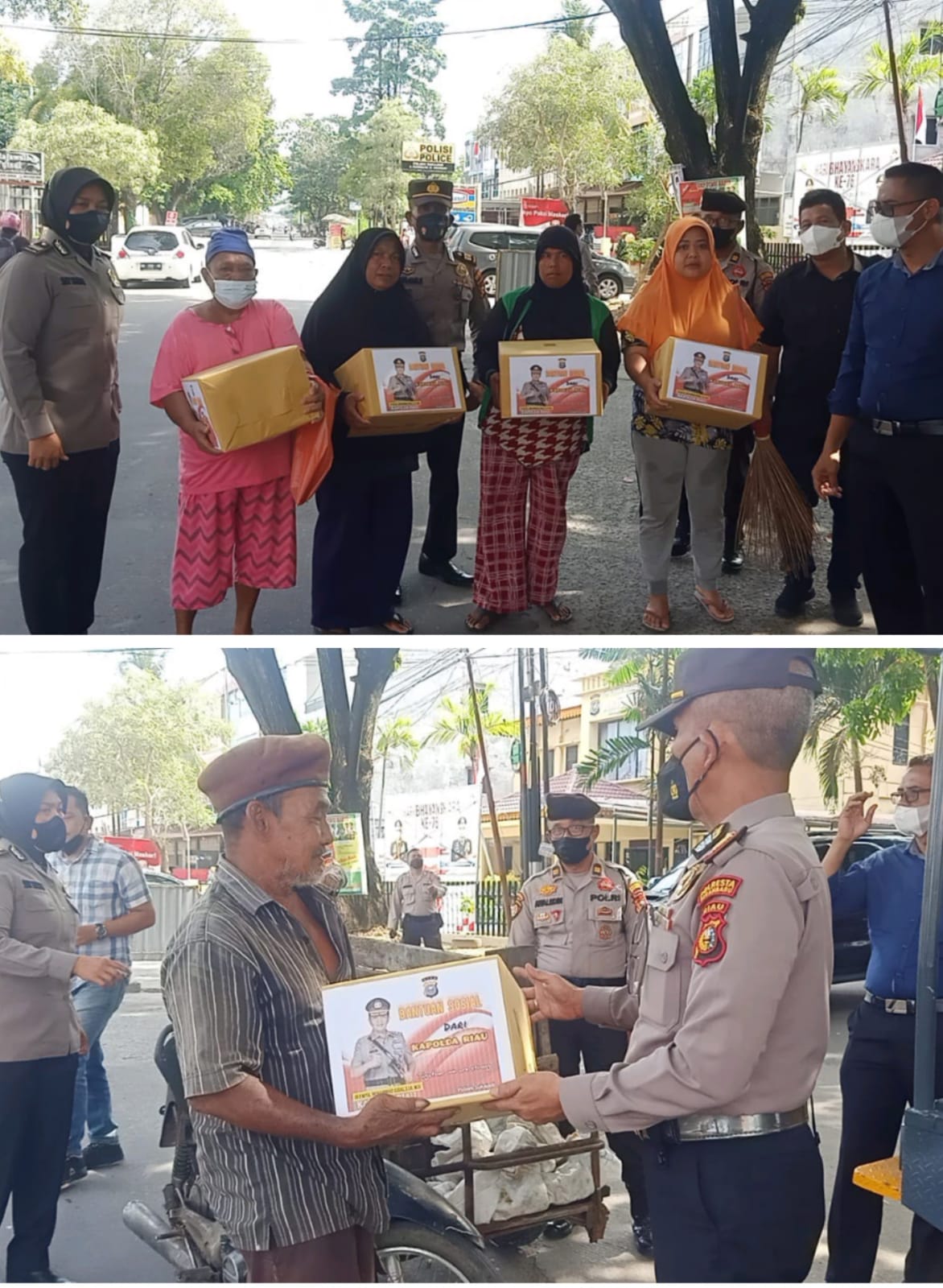 Masyarakat Yang Terdampak Kenaikan BBM Dapat Bantuan Sosial Dari Polsek Sukajadi