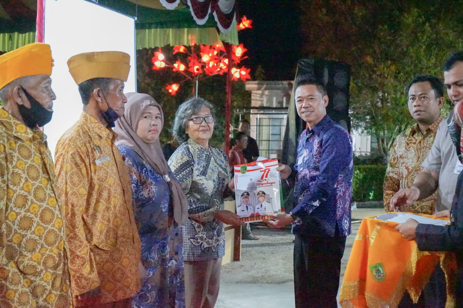 Pemkab Rohil Gelar Resepsi Kenegaraan dan Syukuran HUT RI ke 77