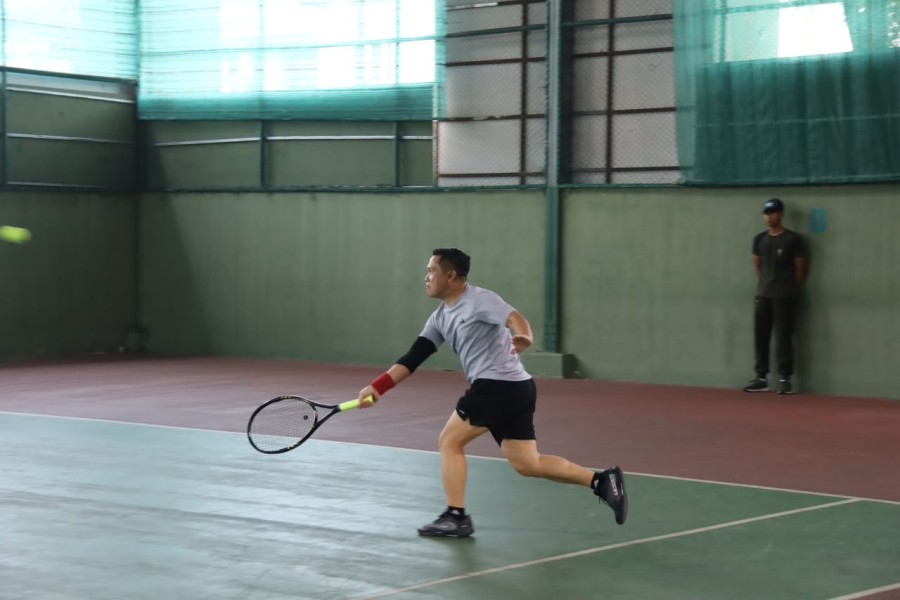 Pertandingan Tenis Persahabatan Kodam XIX/TT dan Bella Vista Perkuat Kebersamaan