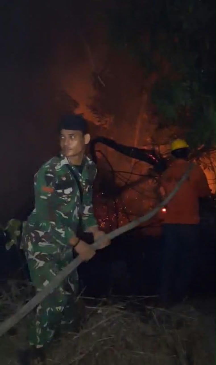 Respons Cepat Karhutla di Pelalawan, Tim QRF Bergerak Kendalikan Api
